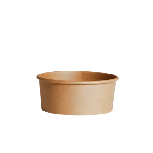 [P-PRC285KPP] PaperWay Round Kraft Container 285ml