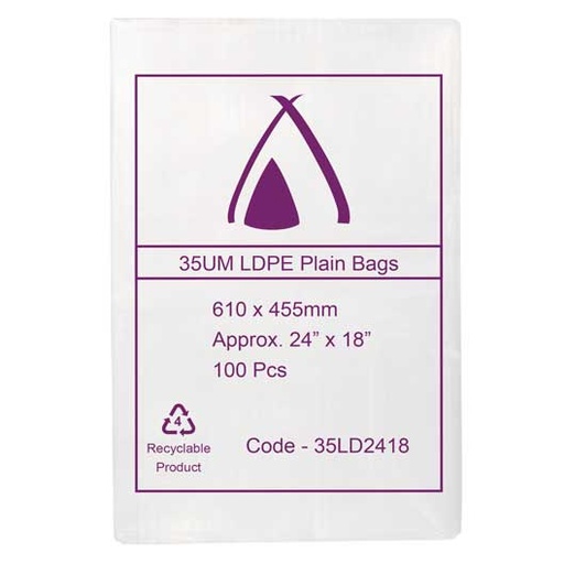 [C-LD1830] LDPE 40μm Bag 18" x 30"