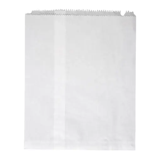 [I-NO8W] No. 8 White Flat Paper Bag  