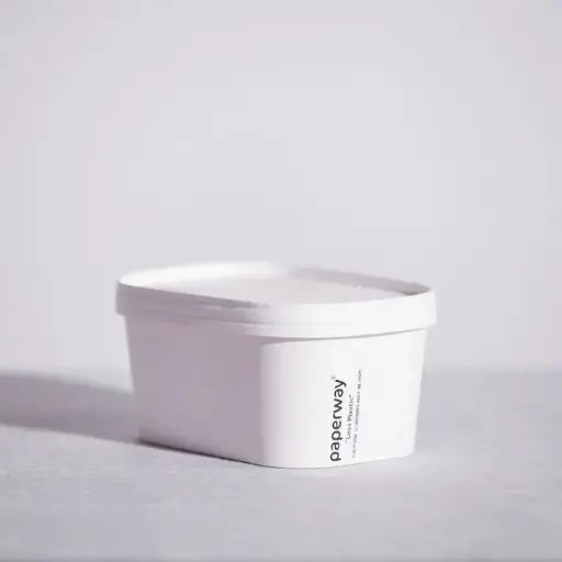 [P-PRCLIDW] PaperWay Rectangle Container Lid White