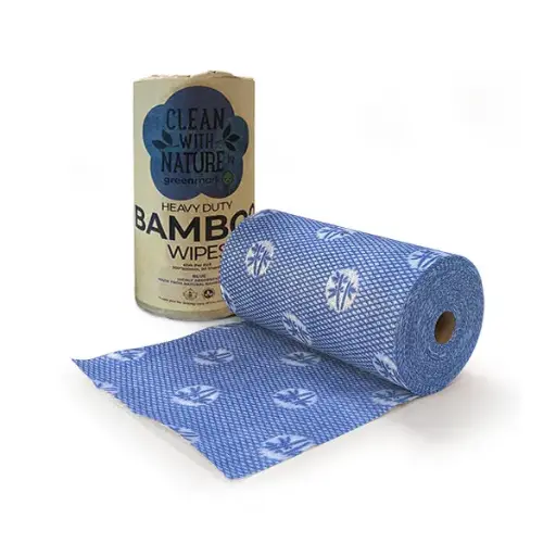 [J-BAMBOOBL] Bamboo Wipe Roll Blue 