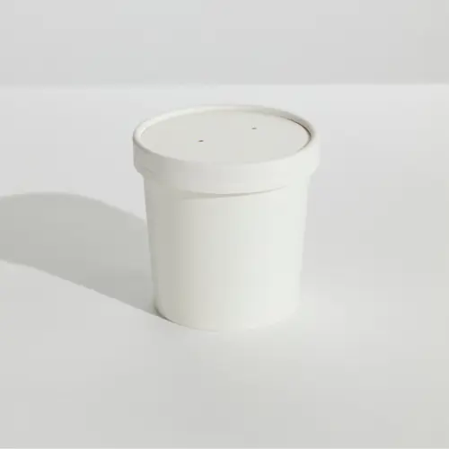 [G-SOUP12W] Hot Food Cup White 12oz with Lid