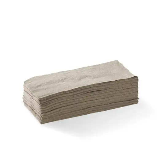 [E-NAPBIOL1/8N] Lunch Napkin 1/8 Fold Brown
