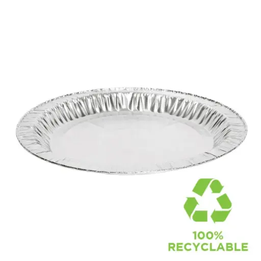 [G-MRO-315] 300mL Shallow Round Foil Family Pie Case