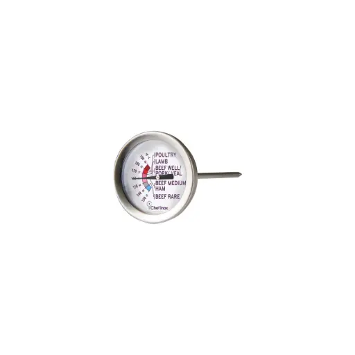 [G-THERMOMEAT100x50] Meat Thermometer 100mm 18/10 50mm Dial  