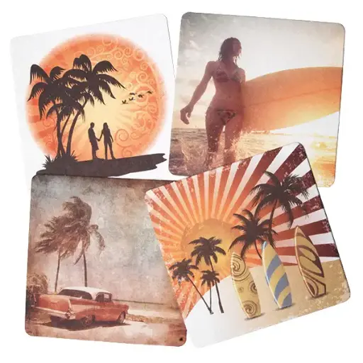 [G-DRINKCOASTERB] Drink Coaster Beach Print