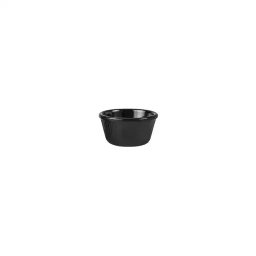 [G-RYNER120BF] Black Ryner Fluted Ramekin 120ml