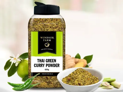 [A-JARTHAIGREEN] Thai Green Curry Powder 620g Jar