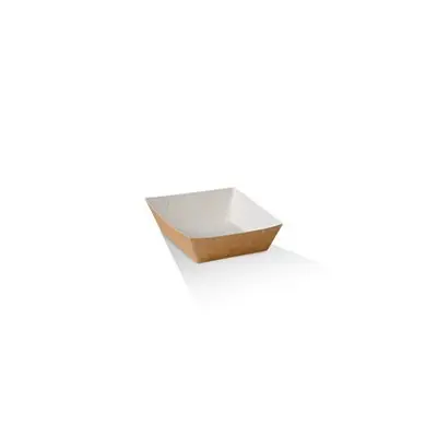 [I-TRAYXXSML] Mini Tray Brown Cardboard White Inside
