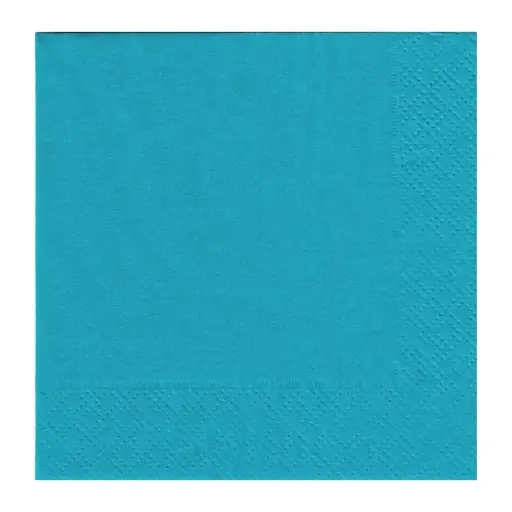[E-380083] Napkin Cocktail 2 Ply - Azure Blue