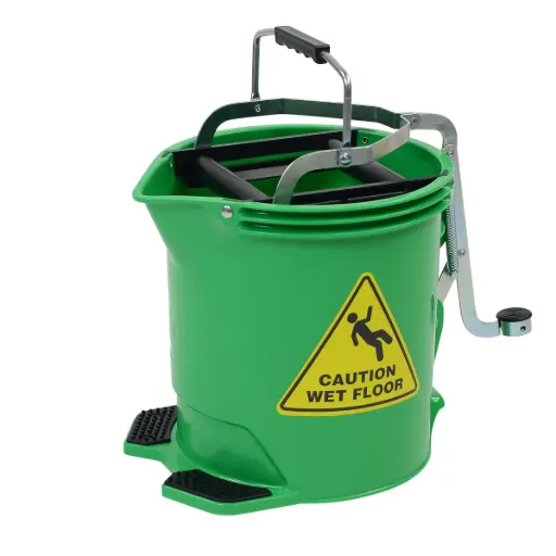 [28580] Wringer Mop Bucket Green 15L  