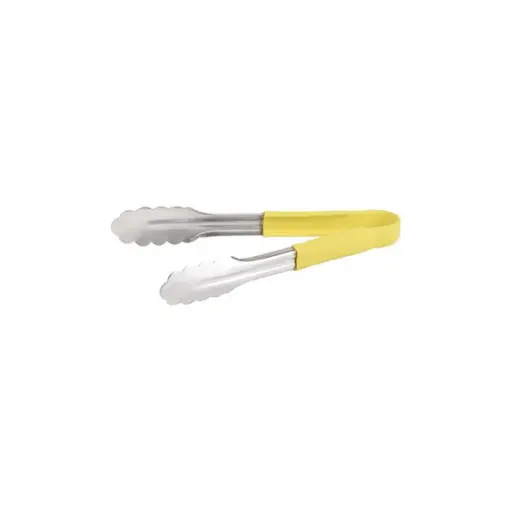 [G-TONGY300] Kitchen Tongs with Yellow PVC Handle 300mm