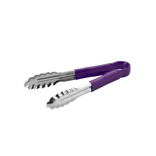 [G-TONGP230] Kitchen Tongs Purple PVC 230mm