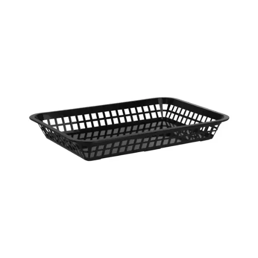 [G-BASKETRECB] Rectangle Bread Black Basket