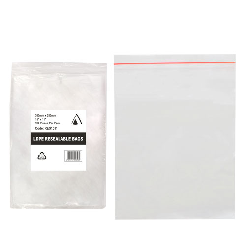 [C-CS121675] Resealable Bag 12" x 16" 75Um