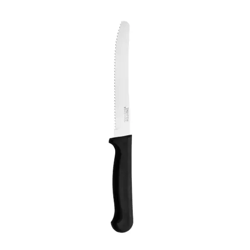 [19920T] Steak Knife Round Tip Black Handle 223mm