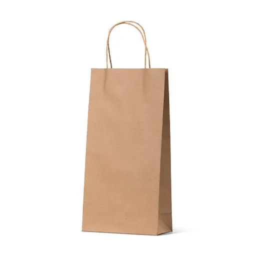 [H-PCBWINE2] Kraft Double Wine Bag 
