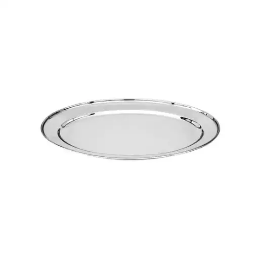 [76322] Oval Tray / Platter 550mm Heavy Duty Stainless Steel