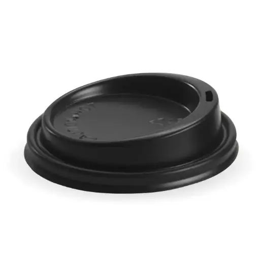 [DD-LIDBIOSIP90B] 90mm Large Black PS Sipper BioCup Lid
