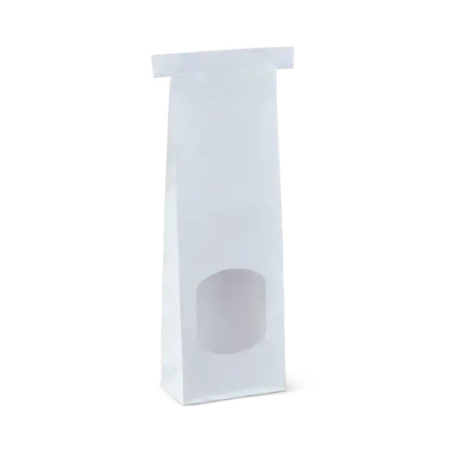 [H-TINTIESW] Small White Window Tin Tie Bag